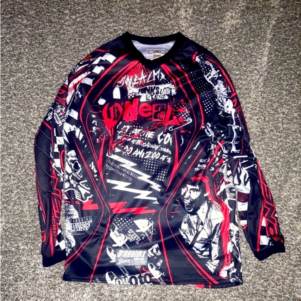 O'Neal BMX Elementz Punks Not Dead
Knuckles Long Sleeve Medium Biking Gear Top
